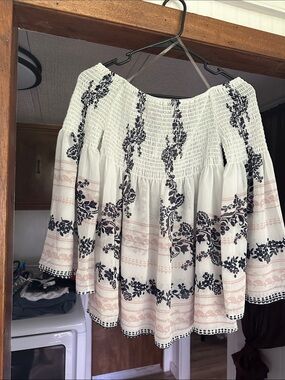 Charlotte Russe Off the shoulders sheer top